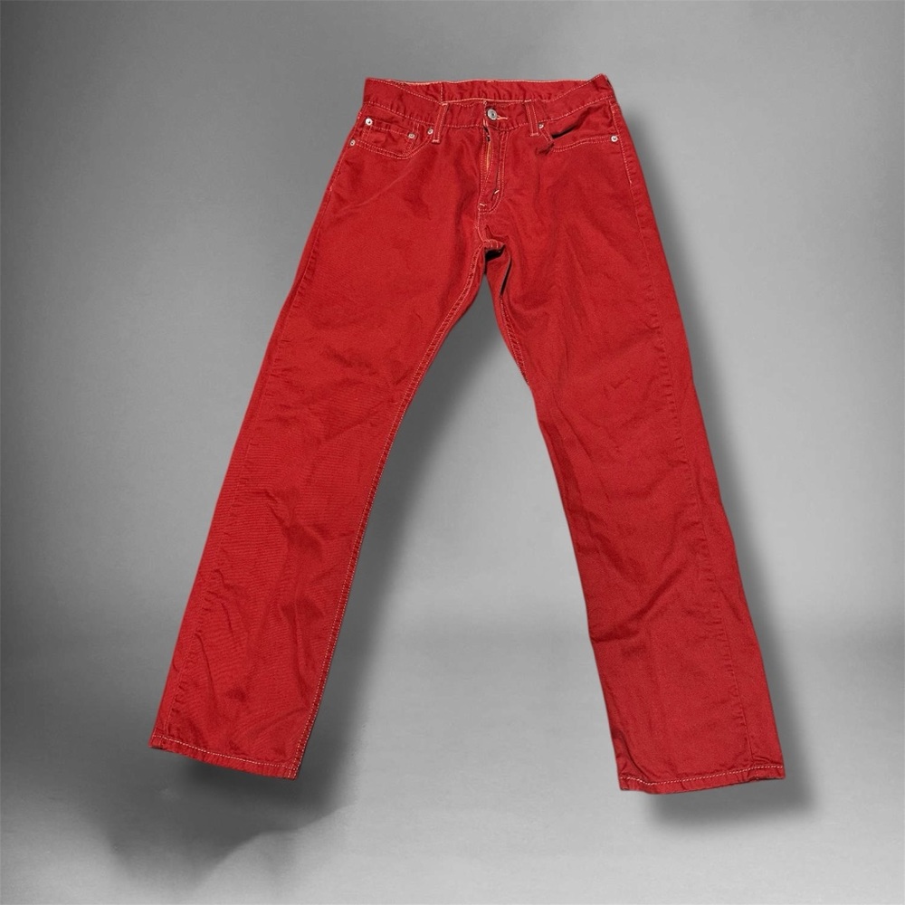Levi's Red Straight Leg Jeans